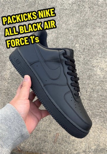 @Packicks #nikeairforce1 #airforce1low #tripleblack | Nike Air Force One