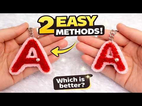 👉 Pipe Cleaner Keychain Letter A 🌸 | Easy DIY Pipe Cleaner Keychain Tutorial