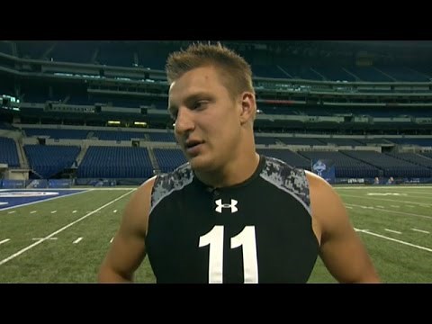 Rob Gronkowski (Arizona, TE) 2010 NFL Combine highlights