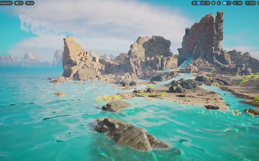 【中英双语】零基础 新手 使用Unreal Engine 5创建一座细节满满的海岛【环境艺术】【地编】【UE5】【虚幻引擎】