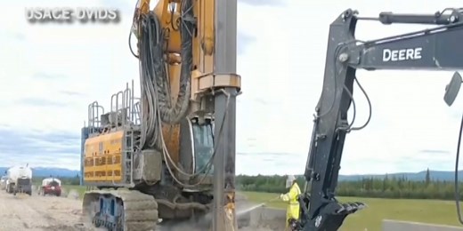 Construction is in full swing on the Moose Creek Dam Modification Project