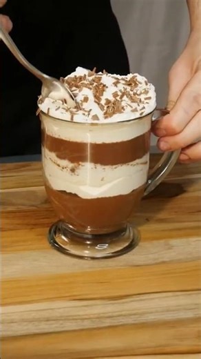 Delicious chocolate parfait #asmr #cooking