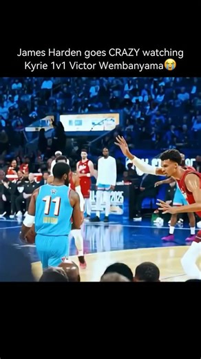 @lookintoentertainment on Instagram: "Harden’s reaction made this 1000x better Kyrie Irving and Victor Wembanyama’s one-on-one matchup during the 2025 All-Star Game was a once-in-a-lifetime moment. For over a decade, Irving has been lauded as arguably the best ball-handler in NBA history, known for his ability to break down defenses with a seemingly endless array of dribble moves, spins, and unpredictable layups. Wembanyama, in his second season, was already a defensive phenomenon by the 2025 Al