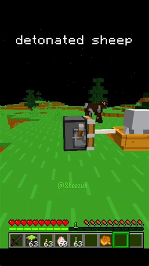 💀detonated sheep... #minecraft #memes #stickman #mrbeast #freefire #blodstrike #callofduty #shorts