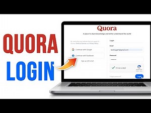 Quora Login | Quora.com Account Login Guide | Quora Desktop Sign In 2023