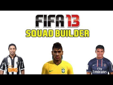 FIFA 13 ultimate team - squad builder - Brazil