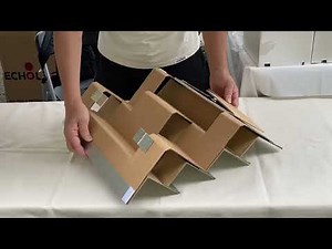 パンタラック。段ボール製ひな壇ディスプレイ。超軽量！耐荷重１２kg！組み立て15秒！#ディスプレイラック #ダンボール什器 #蛇腹 #手作り雑貨