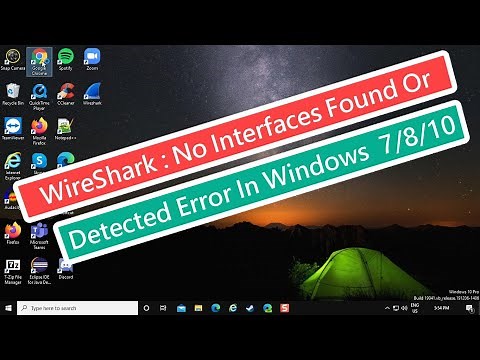 Wireshark : No Interfaces Found or Detected Error In Windows 7/8/10