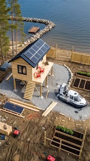 I Built a Hidden Off-Grid Island Home (Step-by-Step Timelapse)”