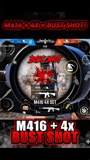 The Secret of Perfect "Bust Shots" (M416 Guide)#Aec gaming 60m 🎯