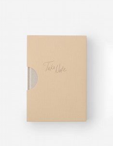 TYPO Loft a5 lined notebook in beige | ASOS