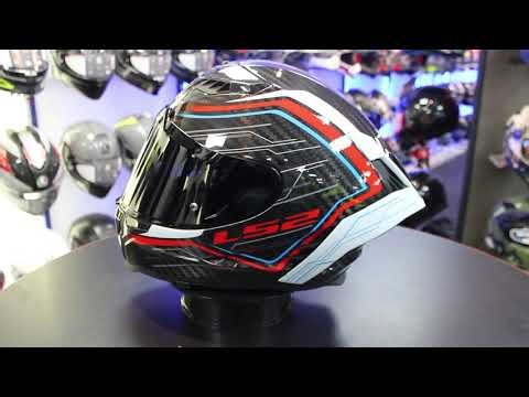 LS2 FF807 Dragon Subic Carbon Helmet (White|Blue|Red)