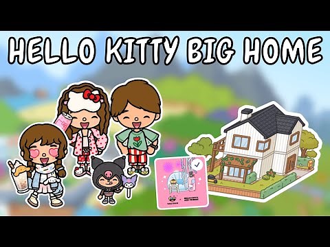 I Made My Dream HELLO KITTY House in Toca Boca! 💖💙 Toca Boca House Ideas 😍 TOCA GIRLZ