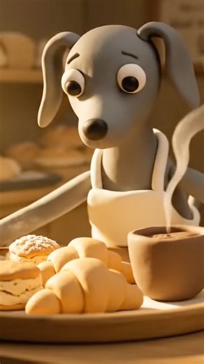 cafe Vlog: Baking, Hot Cocoa, and a Glass of Milk🥐🥛