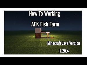 How To Make AFK Fish Farm 1.20.4 Minecraft Java Edition WORKING