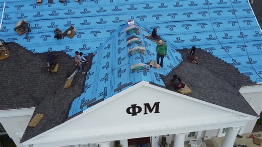 Trying to patch a roof like this could’ve cost them way more. This wasn’t just any home. This was a Mississippi State sorority house. High traffic. Constant activity. A property that needs to be solid with no weak points. The house mom reached out after noticing wind damage and some buckling in the decking. At first, it looked like a simple repair. But once our experts got up on the roof and did a full inspection, the situation changed. The existing shingles? No longer in production. And here’s 