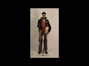 Walmart Halloween Gemmy 2023 Dapper Skeleton Factory Video