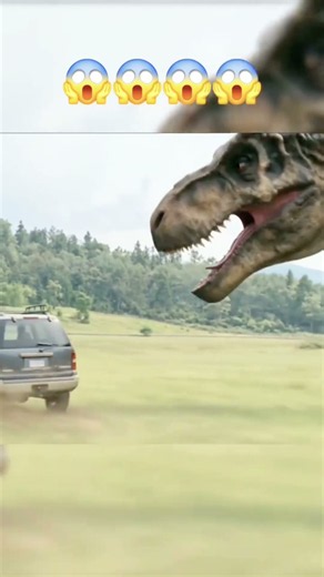 T REX CHASE! 🦖 They Barely Escaped! Jurassic World Scene #Shorts