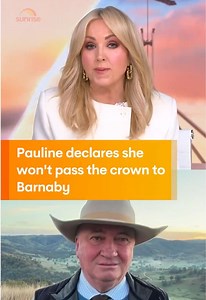 Barnaby Joyce on Hanson leadership: 'Hubris is the biggest issue' - SunriseOn7