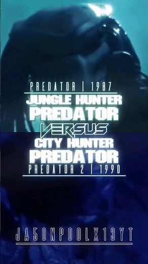 Jungle Hunter Predator Vs City Hunter Predator #yautja #avp #predator #vs #shorts #edit