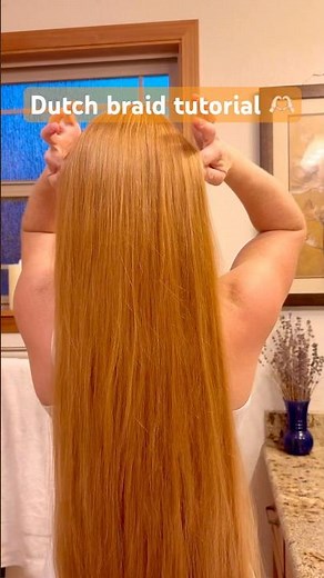 Dutch braid #tutorial 🫶🏻