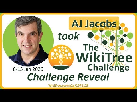 2026 WikiTree Challenge 1 Reveal feat AJ Jacobs