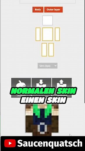 Skin-Anpassung in Minecraft: So geht's! #minecraft #tutorial #shorts