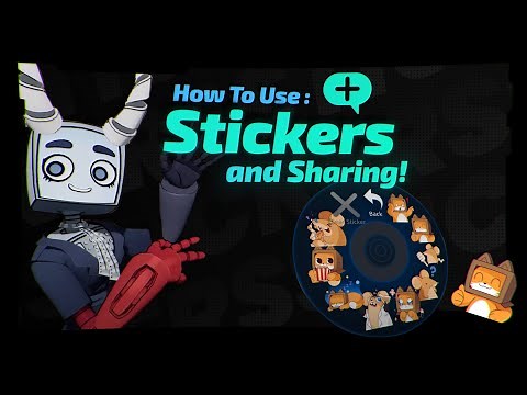 VRChat - How To Use Stickers and Sharing!