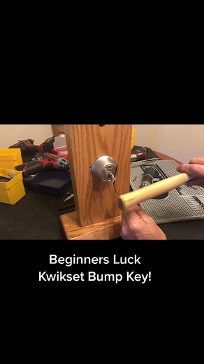 Beginners Luck? Kwikset Bump Key! #mrlocksmith #locksmith #locksmiths #bumpkey #locksport #locksmithing #kwikset #locksmithservice