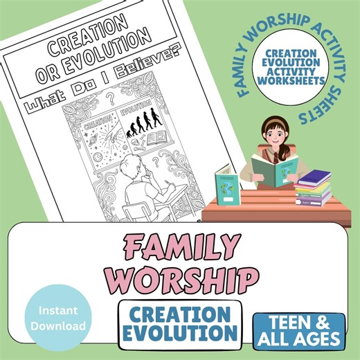 Bible Research Workbook Creation Vs Evolution Teen & Adult Study Activity Booklet PDF Download - Etsy