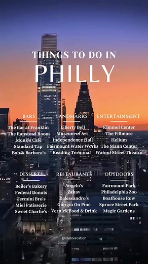 Top Things To Do in Philadelphia, Pennsylvania! What am I missing?? #Philadelphia #Philly #TravelPhilly #PhiladelphiaGuide #PhillyTips #PhiladelphiaTravel #PhillyFoodie #PhillyViews #PhillyLife #PhillyMustSee #PhillyExplore #PhillyBucketlist #ExplorePhiladelphia #HiddenGems #PhotogenicSpots #BucketListAdventures #LocalFavorites #TouristInPhilly #FoodieFinds #TravelGram #InstaTravel #Wanderlust #AdventureAwaits #TravelDiaries #InstaNature #TravelCouples #TravelGoals #TravelInspiration #CityLife #