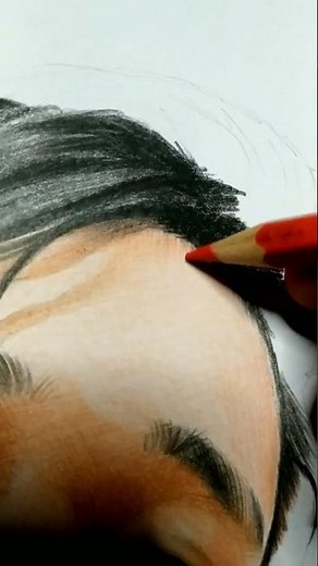 melukis wajah dengan pensil warna diatas kertas | jasa lukis wajah