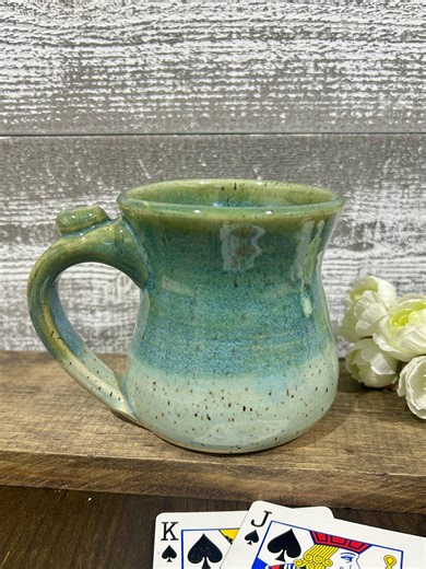 Robins Egg Blue With Speckles Ceramic Coffee Cup, Artisan Drinkware, Handmade Pottery Mug, - Etsy