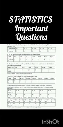 STATISTICS class X Maths CBSE | Important questions | Ashu Sharma