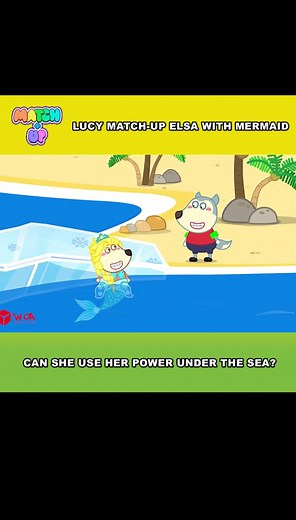 What will happen when Elsa Lucy use her #ice #magic under the sea? #woavideo #woanetwork #wolfoo #animation #woamatchup #easytomatchup