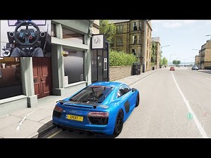 1000BHP Twin Turbo Audi R8 V10 Plus - Forza Horizon 4 | Logitech g29 gameplay