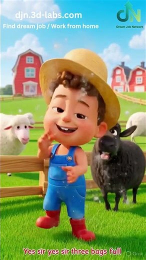 Baa Baa Black Sheep | Classic Nursery Rhyme for Kids | Fun Learning Song 🐑🎶