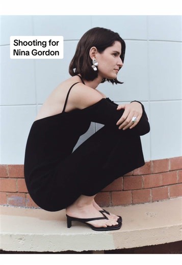 Detrás de cámaras del photoshoot con Nina Gordon