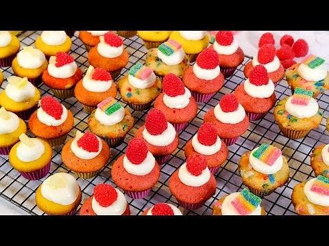 Mini Cupcakes 4 Ways: 1 Batter 4 Flavours