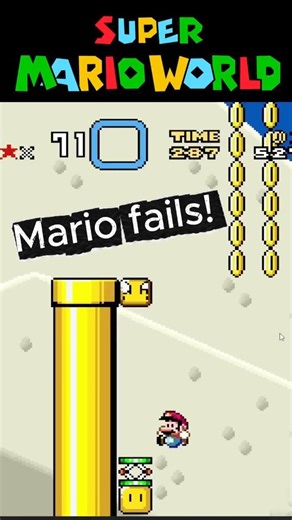 Mario Fails in Tubular! #snes #mario
