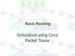 Basic Routing using Cisco Packet Tracer