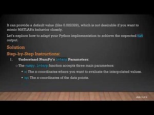 How to Achieve NaN Values in NumPy Interpolation Like MATLAB