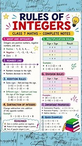 INTEGER RULES You MUST Know! 🔥 Positive & Negative Numbers Made EASY!