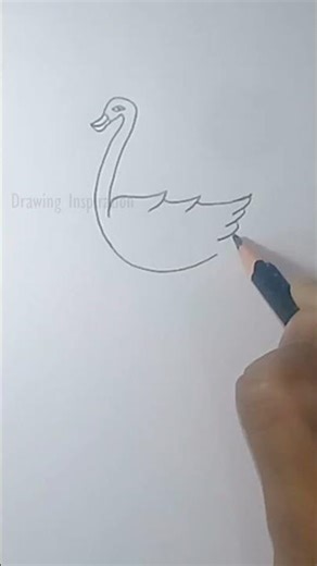 Simple duck drawing #drawingtutorials #art #drawing #simpleartforkids