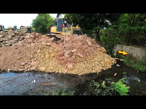 Dump Truck Loaded by Excavator | Satisfying Construction Equipment at Work