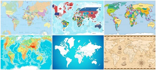 Mapamundi 2026 en HD para Imprimir | Político y Físico (Gratis)