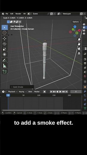 Adding Realistic Fire to Moving Objects in Blender #blender #shorts #blendertutorial