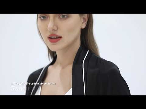 Sericum Silk Long Nightgowns for Women, Pure Mulberry Silk Charmeuse Nightdress