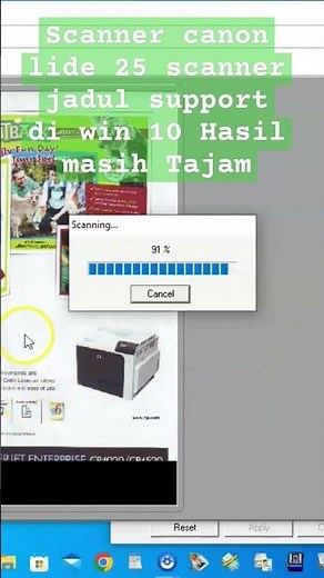 SCANNER CANON LIDE 25 COLOR SUPPORT WIN 10 #tutorial #scan #canon #windows10 #scan warna#printer