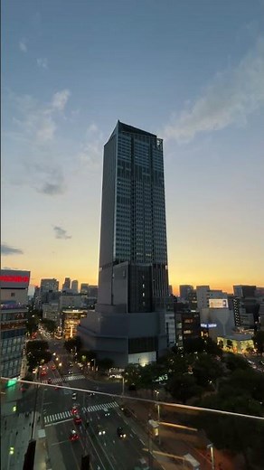 【建設進捗】夕焼けに映えるザ・ランドマーク名古屋栄！41階まで完成｜コンラッド名古屋入居予定｜中日ビル屋上からの絶景【2025年8月撮影】